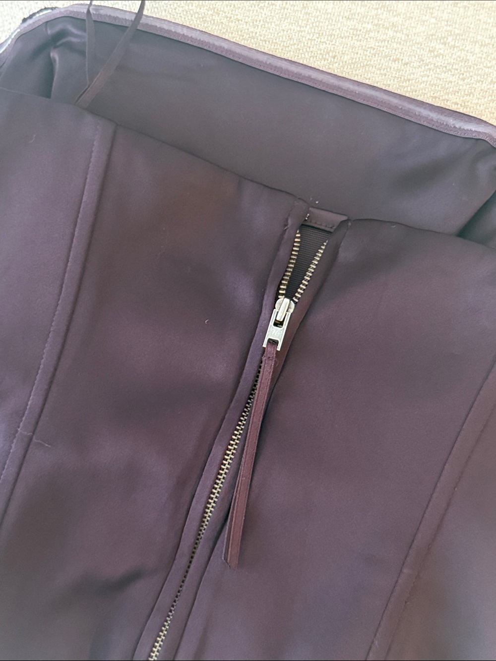 Aritzia TEN Satin top in Plum - Picture 4 of 5
